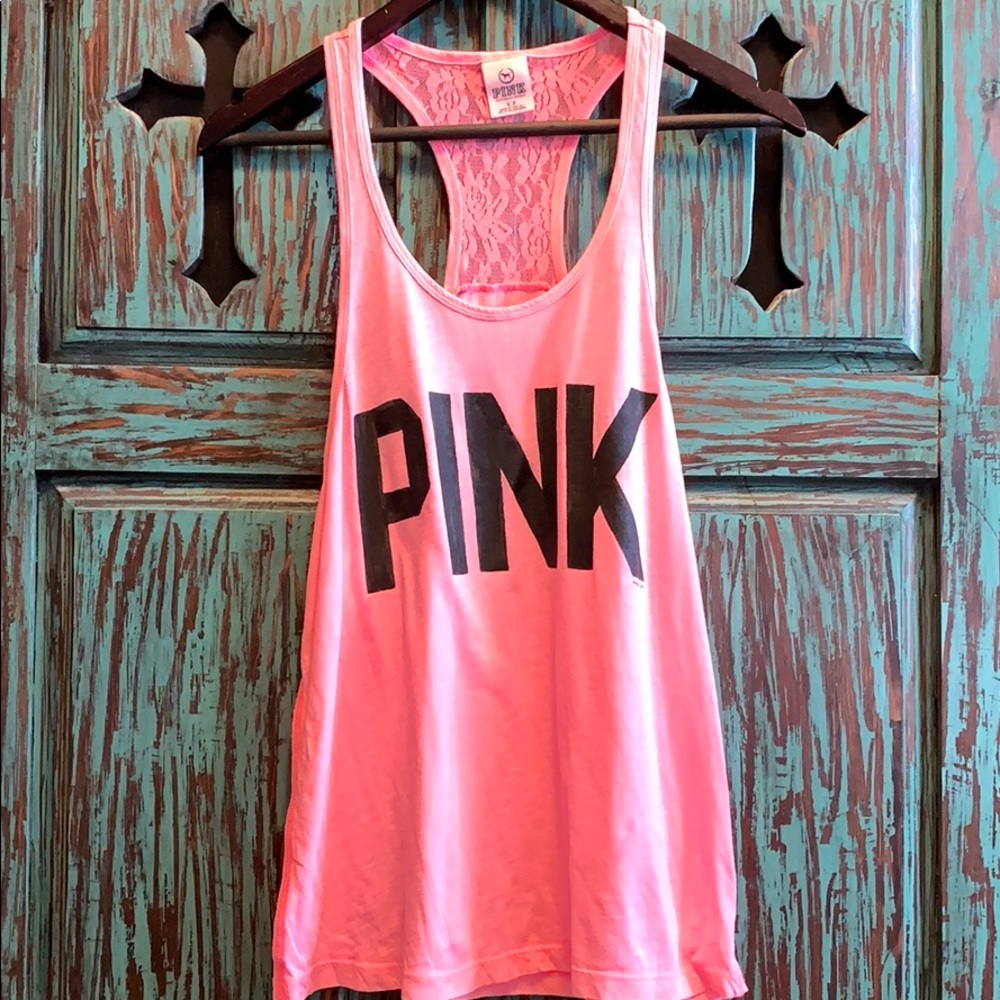 SOLD IN BUNDLE Pink Victoria’s Secret tank top